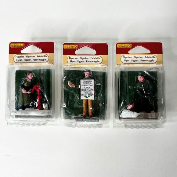 Lemax Christmas Village Figurines People Set of 3 52057 42258 52049 NEW - Picture 1 of 11